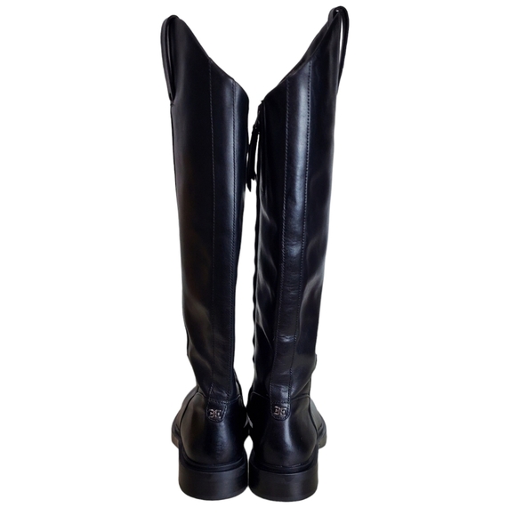 New Sam edelman fable womes leather zip up tall ridding boots black - Picture 12 of 16